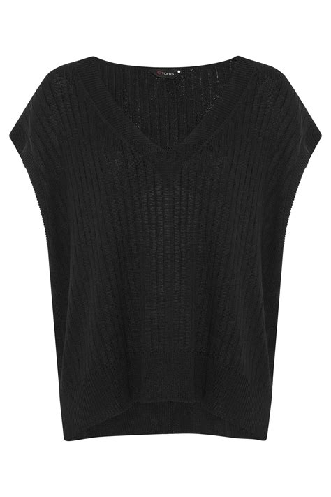 black knitted vest top.